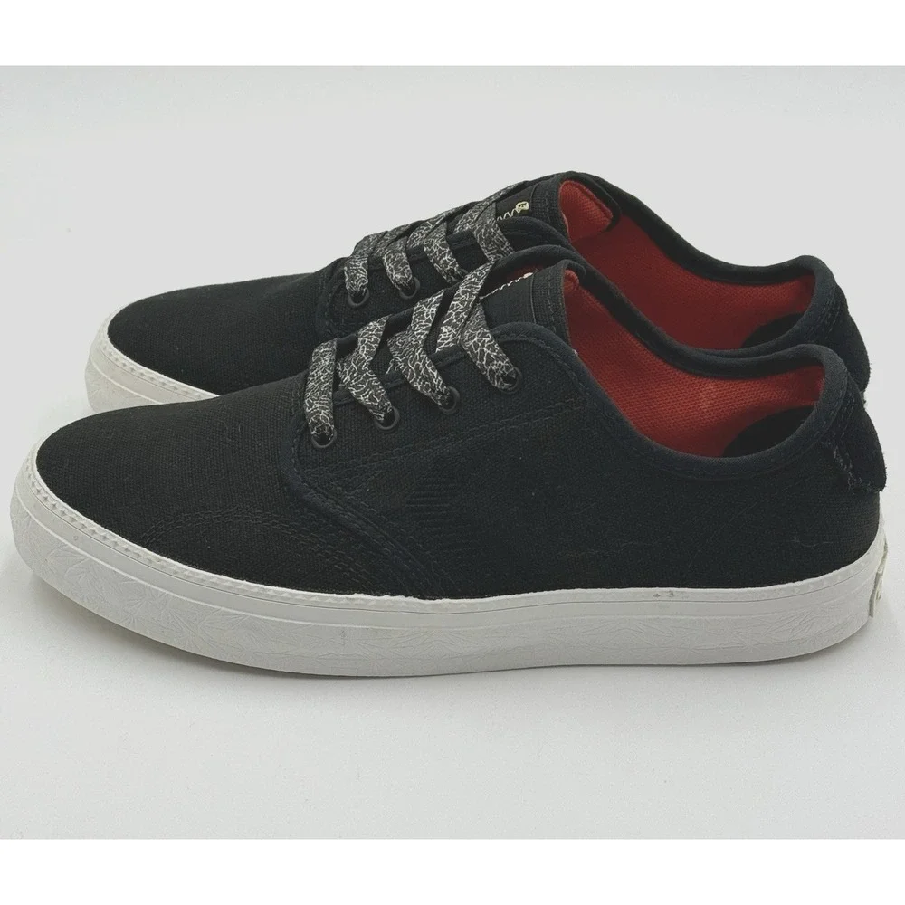 Converse Cons Canvas OX Black Men's Sz 9‎ Women's Sz 10.5 Embossed Rubber Bottom